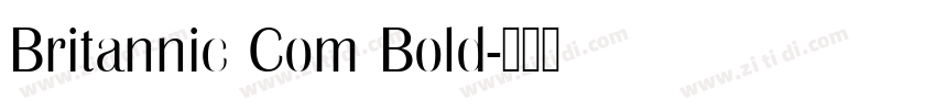 Britannic Com Bold字体转换